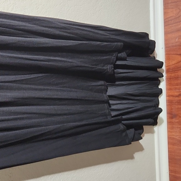 Lane Bryant Dress Womens Size 22 Black maxi high low v neck lace size 22/24 New - Picture 2 of 12